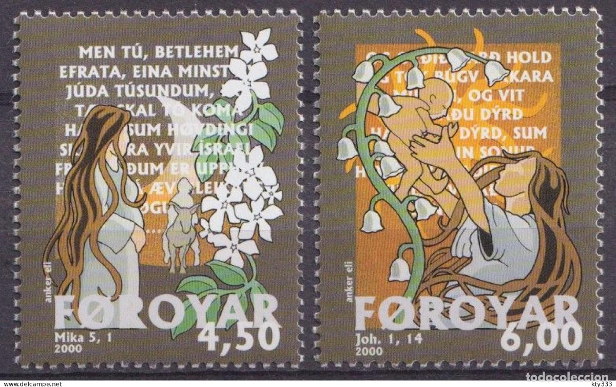 Sellos: SELLO** ISLAS FEROE 2000, YT 381/ 82