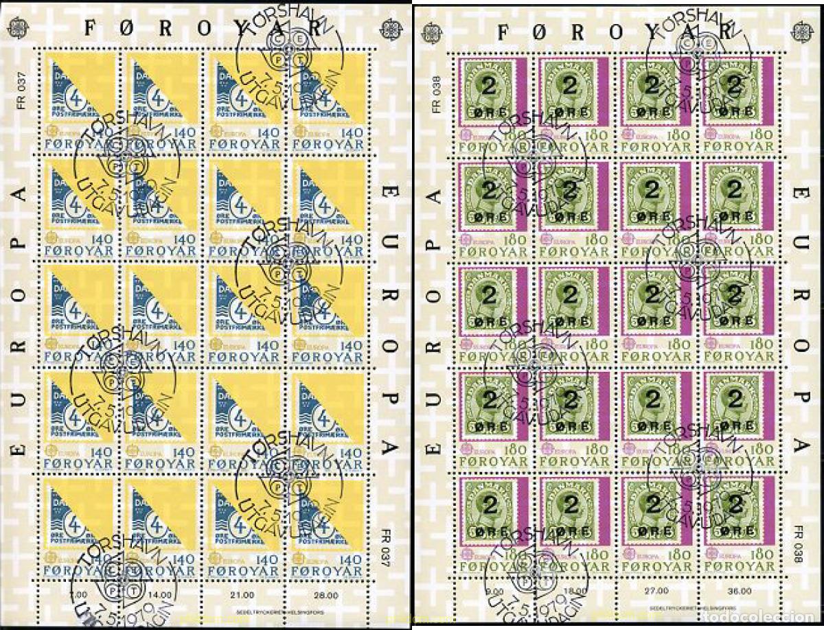 Francobolli: 209650 USED FEROE 1979 EUROPA CEPT. COMUNICACIONES