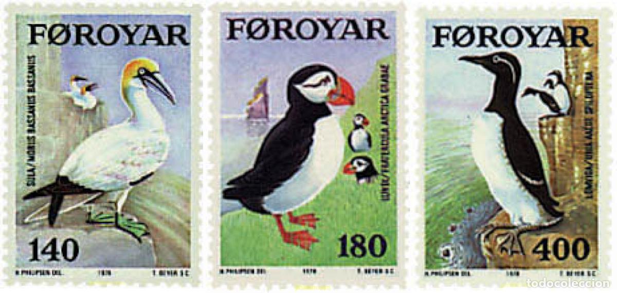Sellos: 96629 MNH FEROE 1978 AVES