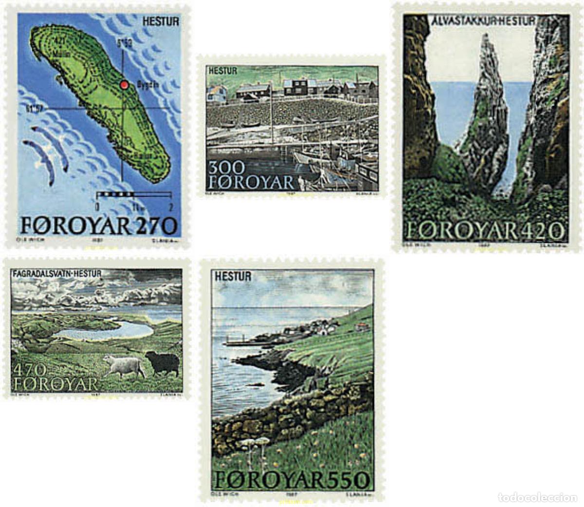 Sellos: 96656 MNH FEROE 1987 ISLA DE HESTUR