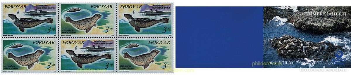 Sellos: 2825 MNH FEROE 1992 FAUNA MARINA