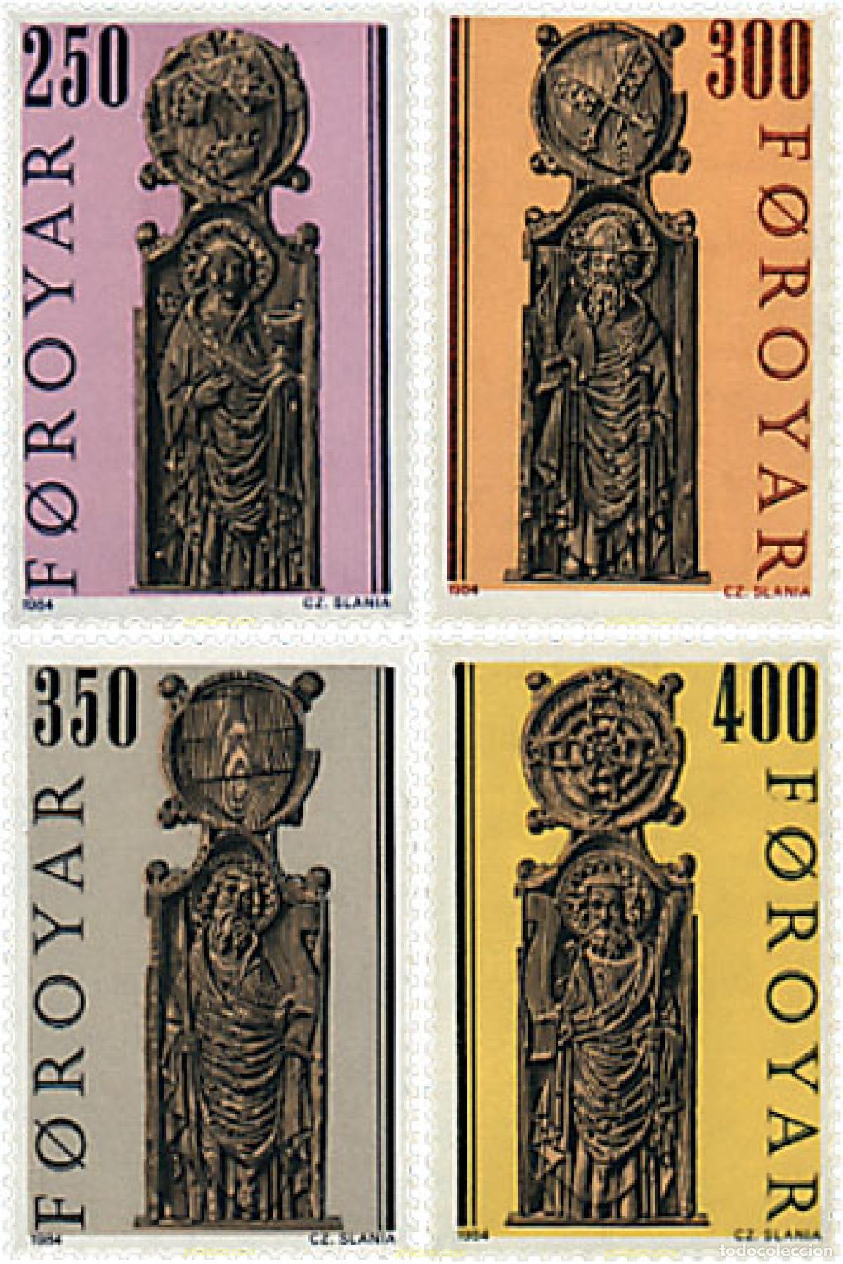 Sellos: 96647 MNH FEROE 1984 AGUILONES DE BANCOS DE LA IGLESIA DE KIRKUBOUR
