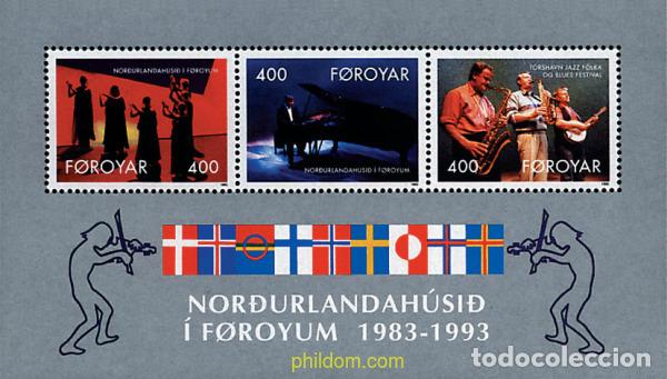 Sellos: 96778 MNH FEROE 1993 10 ANIVERSARIO DE LA CASA NORDICA DE TORSHAVN