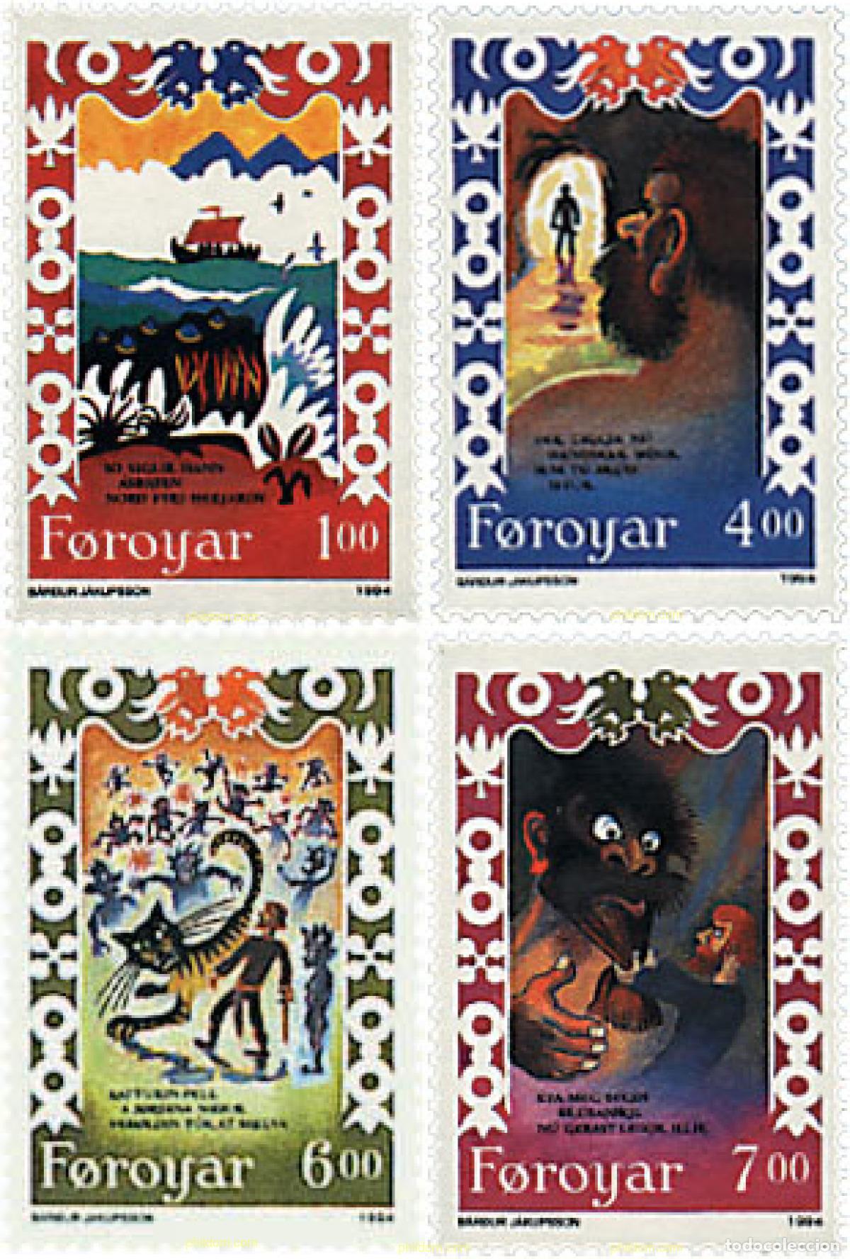 Sellos: 96742 MNH FEROE 1994 ESCENAS DE LA BATALLA DE BRUSAJOKIL
