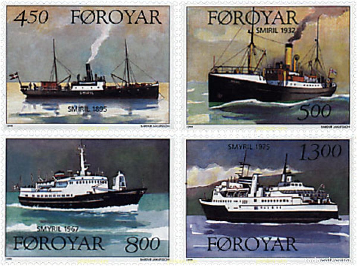 Sellos: 96769 MNH FEROE 1999 BARCOS