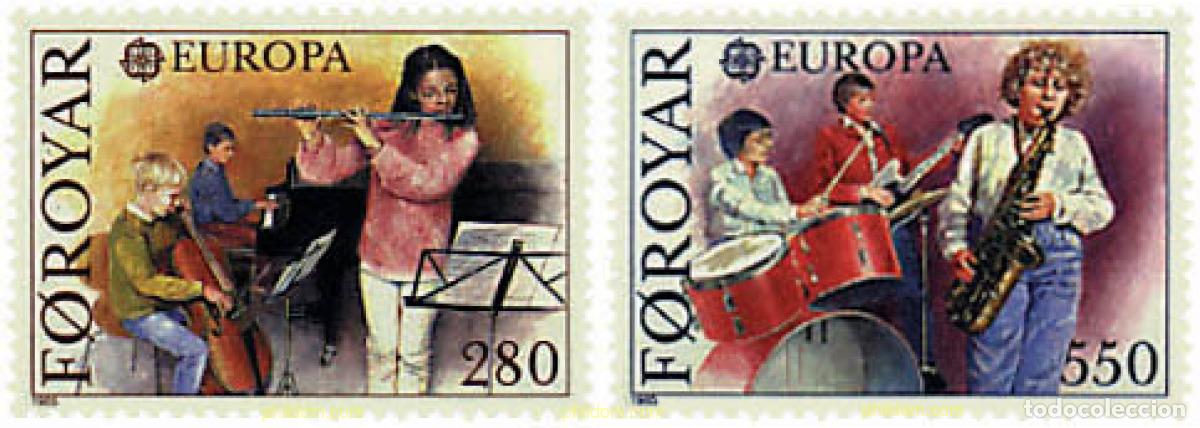 Sellos: 96652 MNH FEROE 1985 EUROPA CEPT. A&Ntilde;O EUROPEO DE LA MUSICA