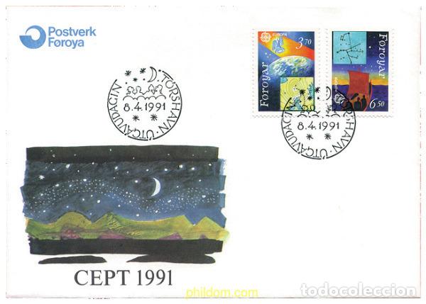 Briefmarken: 24261 MNH FEROE 1991 EUROPA CEPT. TELECOMUNICACIONES