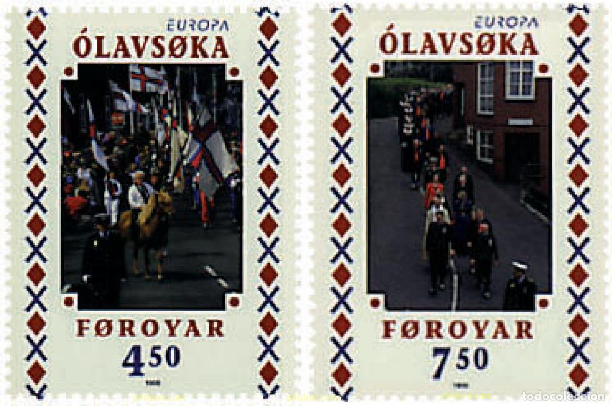 Sellos: 96768 MNH FEROE 1998 EUROPA CEPT. FESTIVALES Y FIESTAS NACIONALES