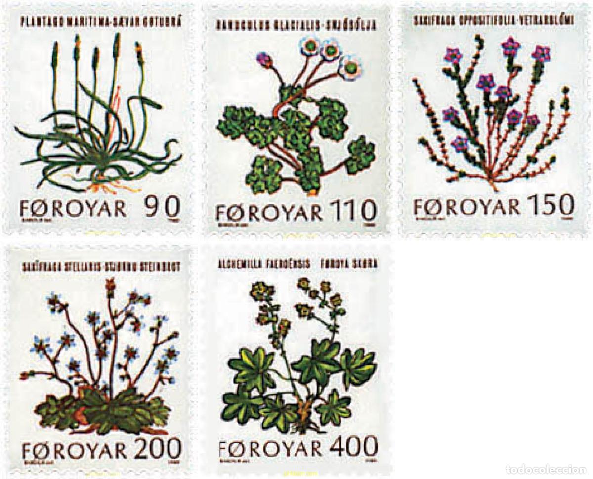 Sellos: 98800 MNH FEROE 1980 FLORA SILVESTRE