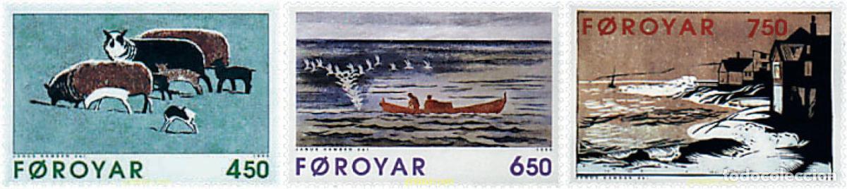 Sellos: 96759 MNH FEROE 1996 GRABADOS DE JANUS KAMBAN