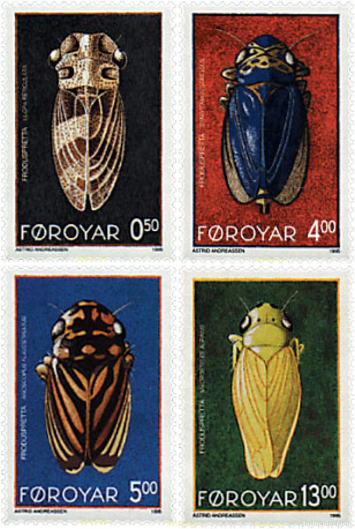 Sellos: 96744 MNH FEROE 1995 INSECTOS