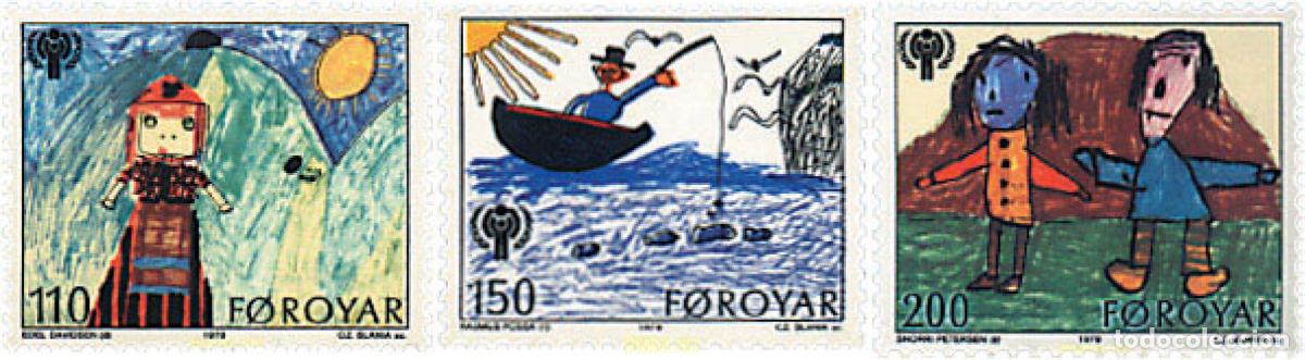 Sellos: 96633 MNH FEROE 1979 A&Ntilde;O INTERNACIONAL DEL NI&Ntilde;O