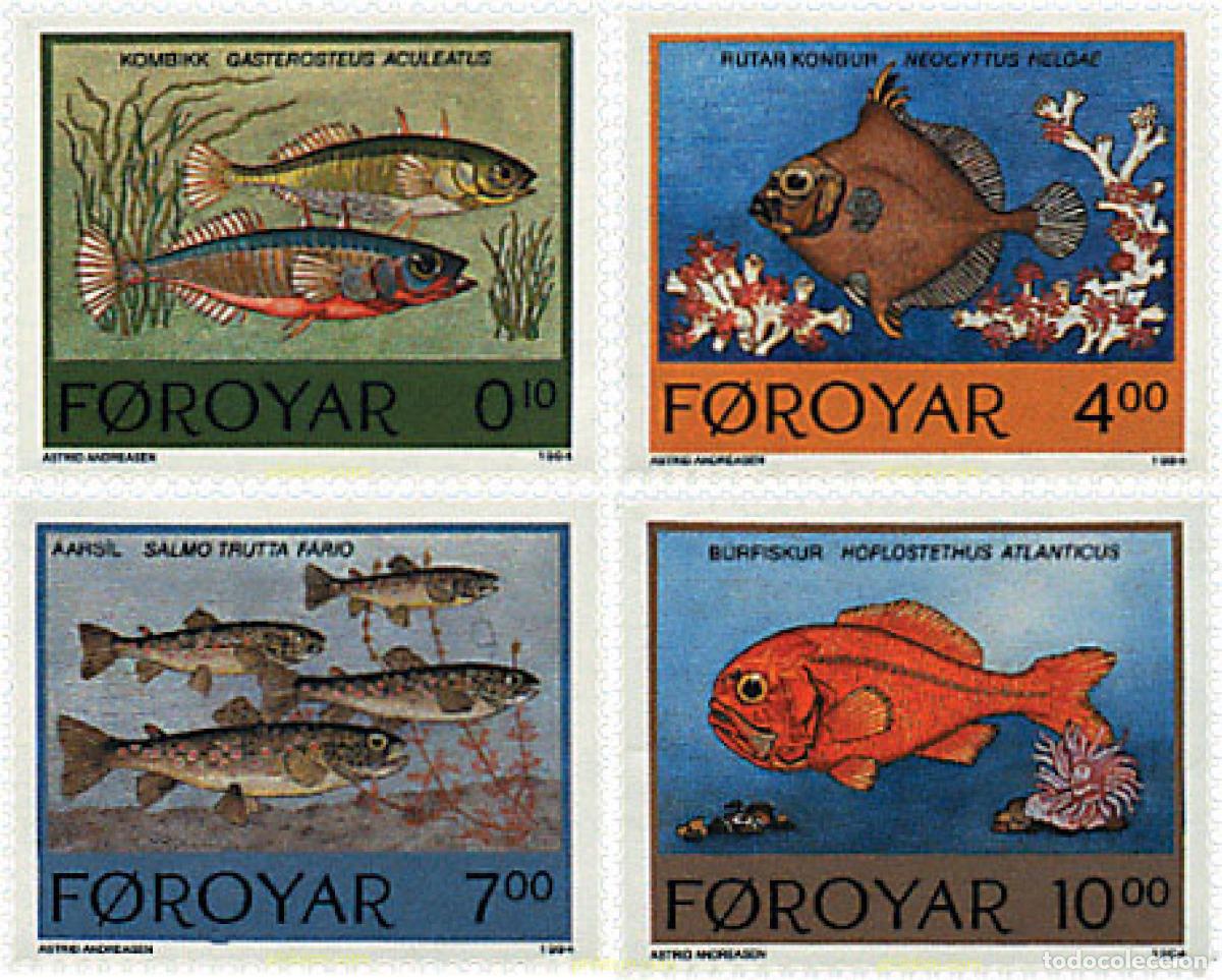 Sellos: 96733 MNH FEROE 1994 PECES