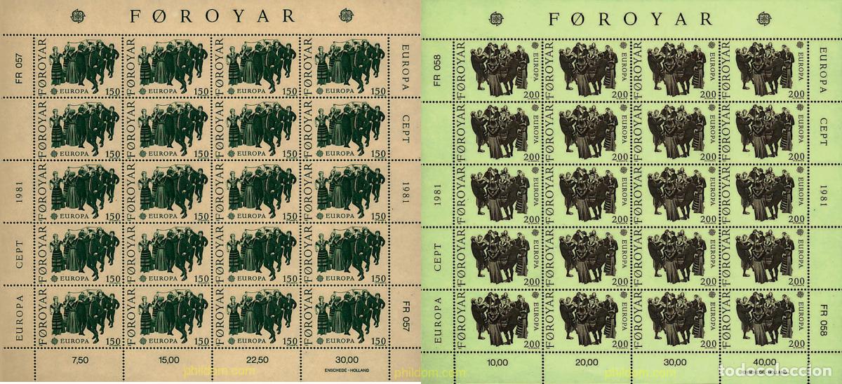 Sellos: 8923 MNH FEROE 1981 EUROPA CEPT. FOLCLORE
