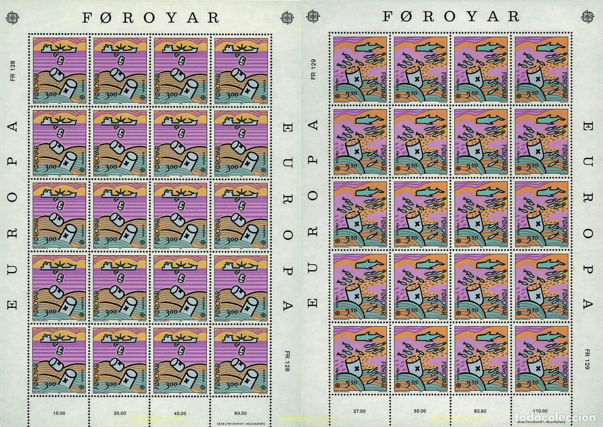 Selos: 8962 MNH FEROE 1986 EUROPA CEPT. PATRIMONIO ARTISTICO Y NATURAL