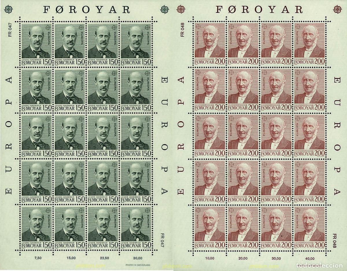 Sellos: 8915 MNH FEROE 1980 EUROPA CEPT. GENTE FAMOSA
