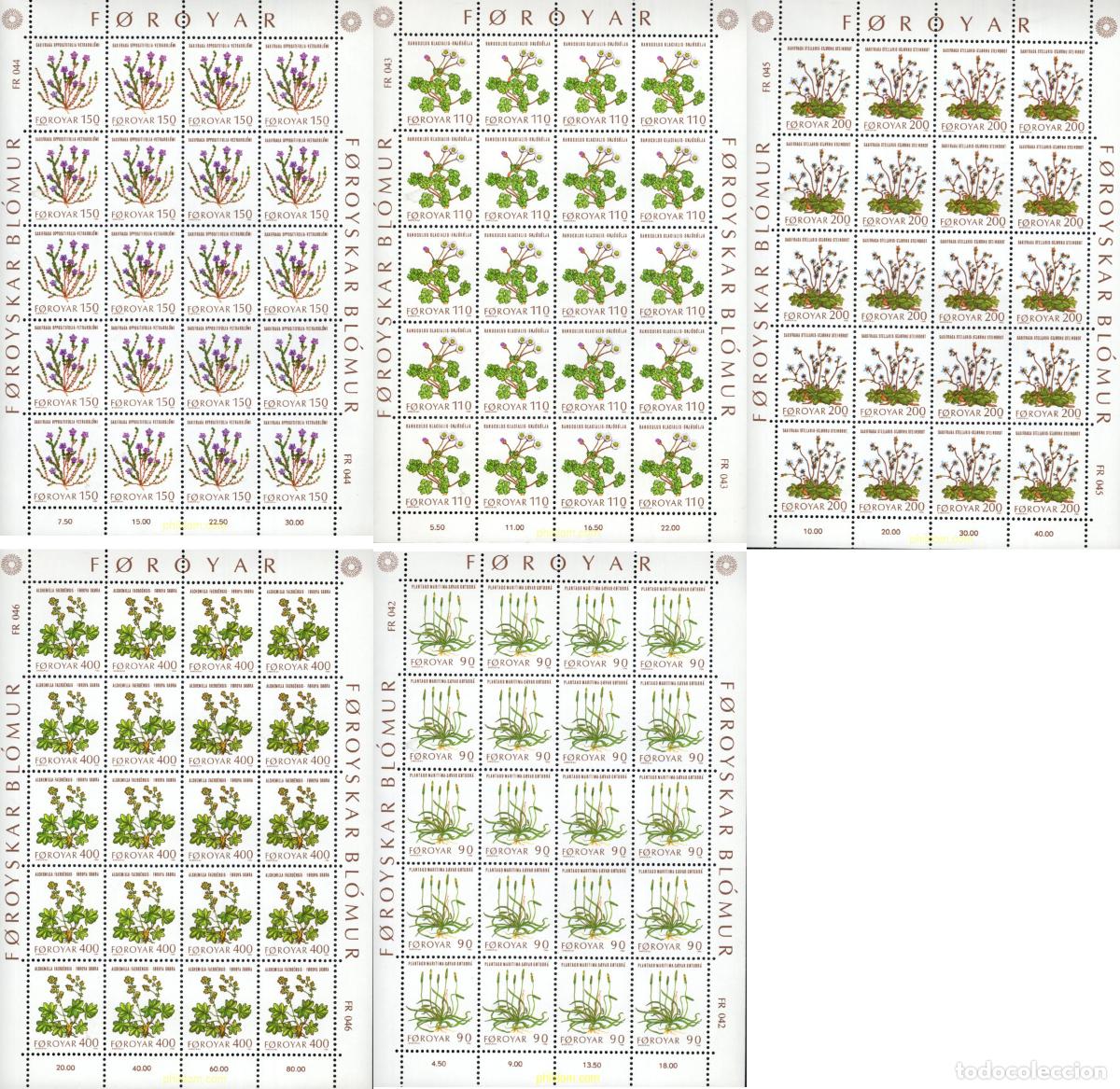 Selos: 10558 MNH FEROE 1980 FLORA SILVESTRE