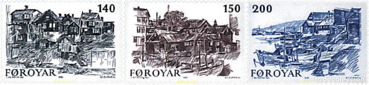 Selos: 791078 MNH FEROE 1981 LA VIEJA CIUDAD DE TORSHAVN