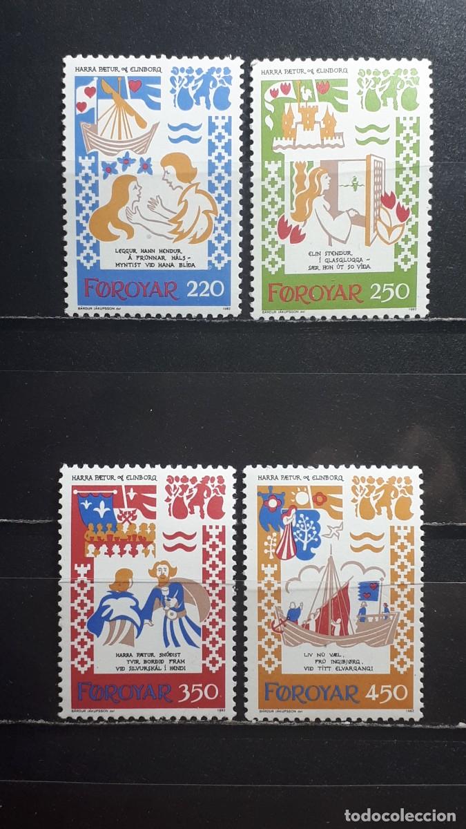 Sellos: ISLAS FEROE. A&Ntilde;O 1982. **. YVERT 69/72