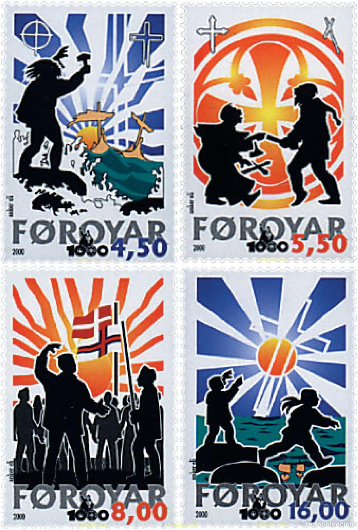 Sellos: 53037 MNH FEROE 2000 1000 A&Ntilde;OS DE CRISTIANISMO EN LAS ISLAS FEROE