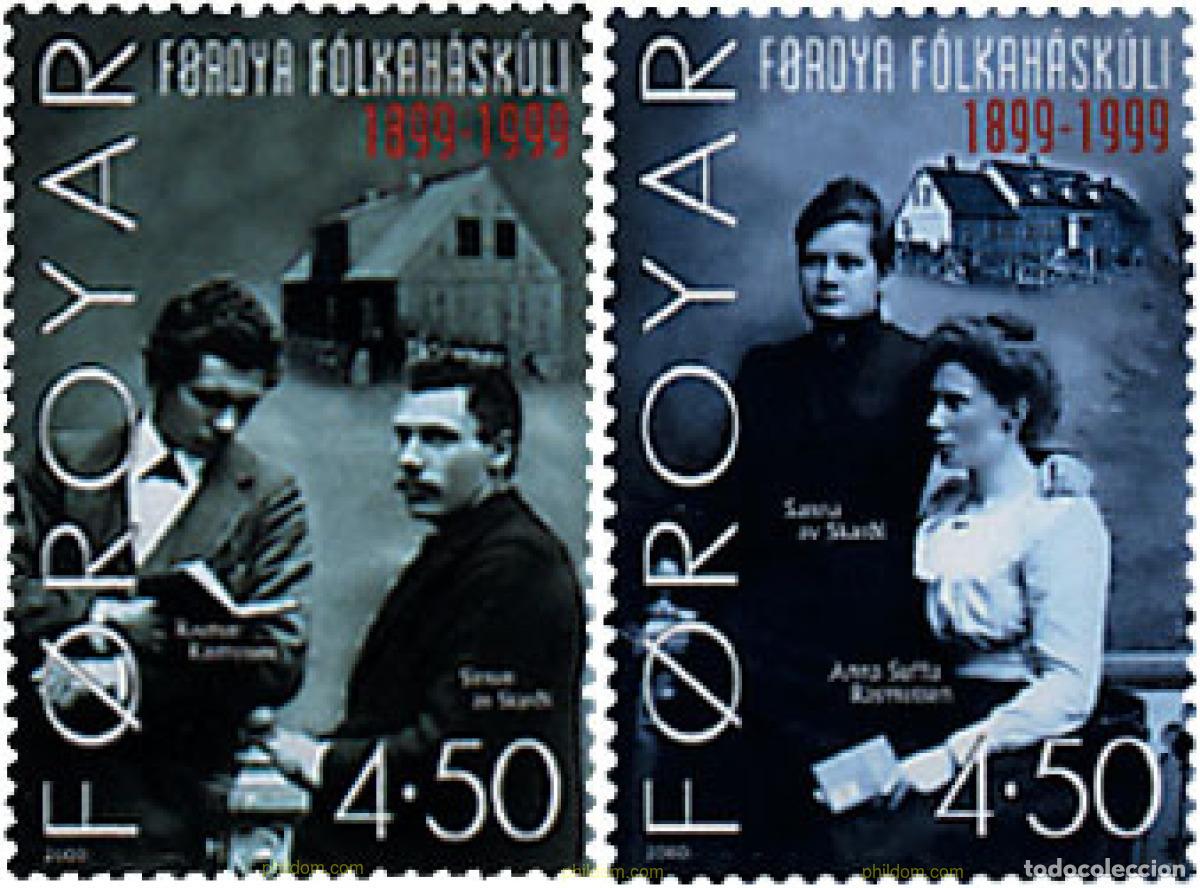 Sellos: 53039 MNH FEROE 2000 CENTENARIO DE LA ALTA ESCUELA POPULAR DE LAS FEROE