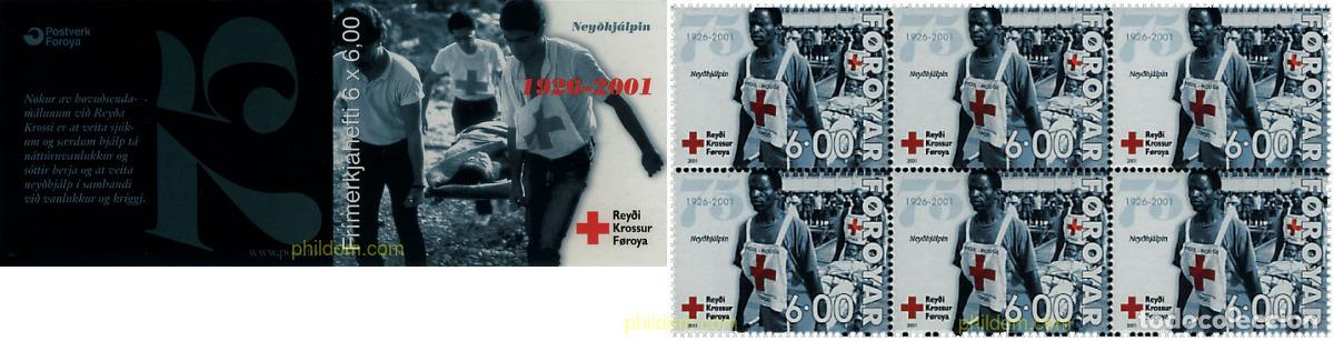 Stamps: 594280 MNH FEROE 2001 75 ANIVERSARIO DE LA CRUZ ROJA EN FEROE