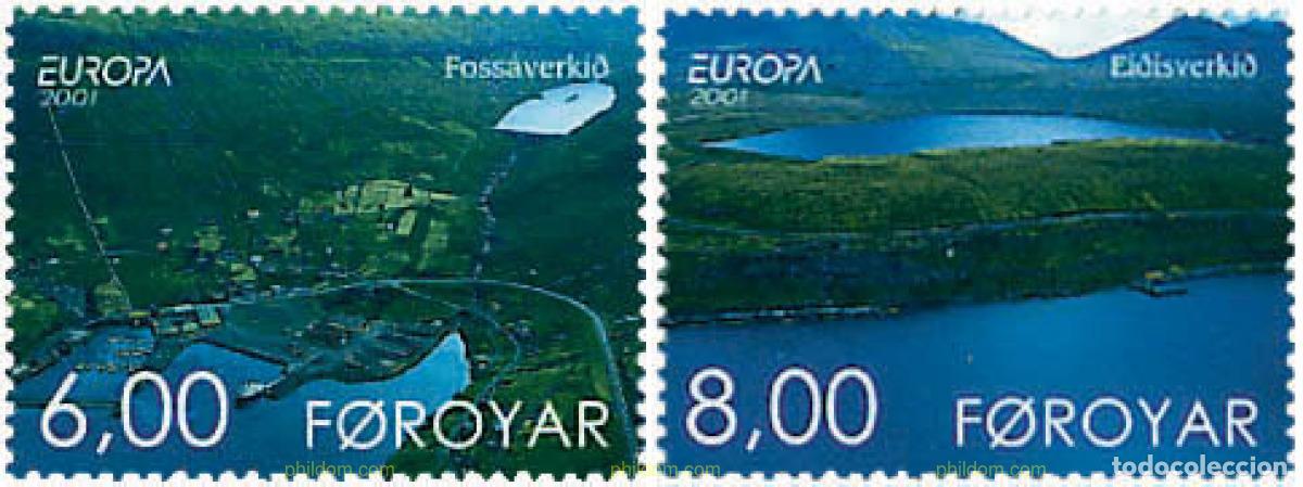 Sellos: 77085 MNH FEROE 2001 EUROPA CEPT. EL AGUA, RIQUEZA NATURAL