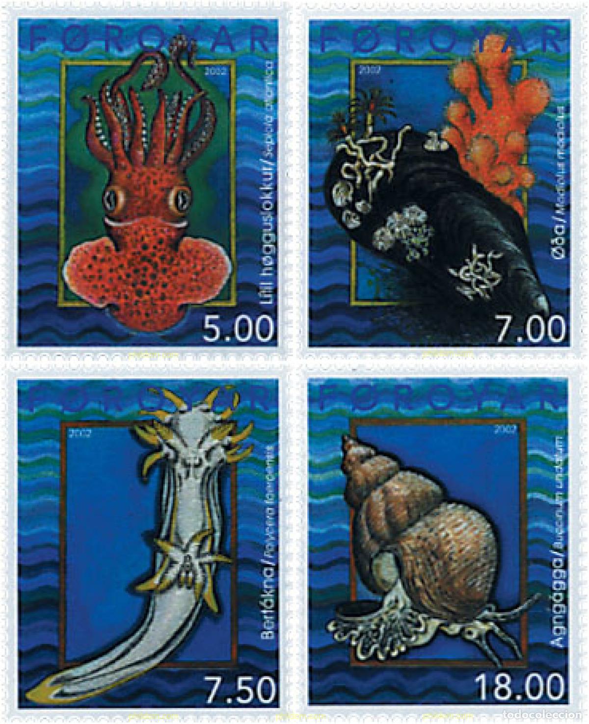 Selos: 88518 MNH FEROE 2002 MOLUSCOS