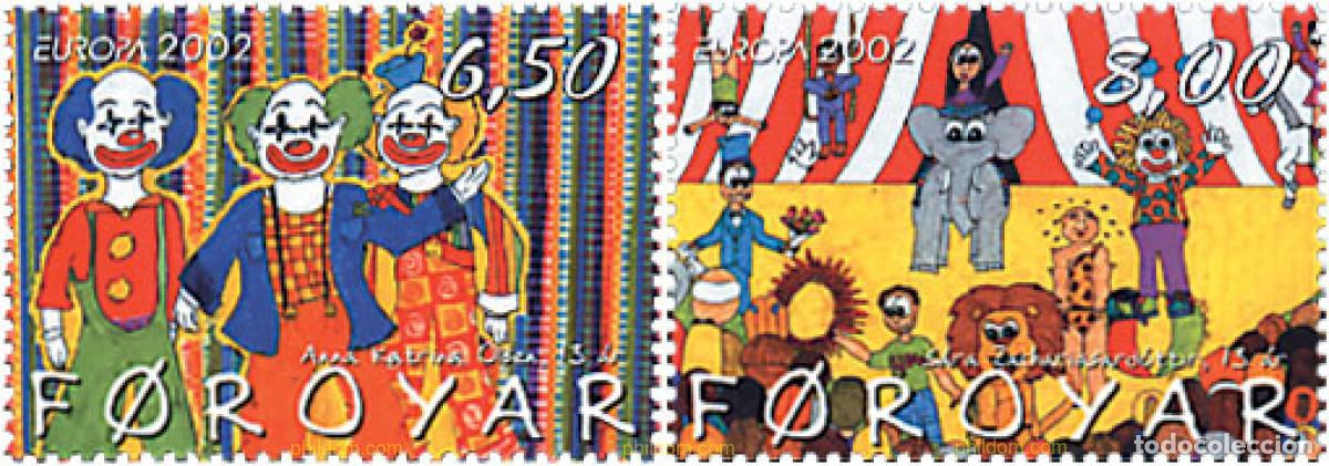 Sellos: 89318 MNH FEROE 2002 EUROPA CEPT 2002 - EL CIRCO