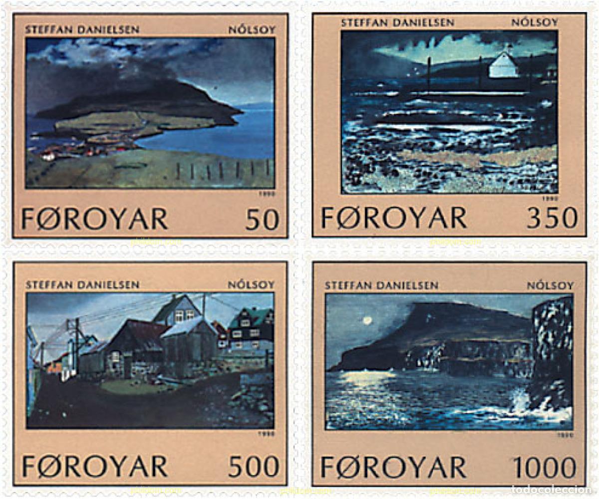 Sellos: 96676 MNH FEROE 1990 PAISAJES DE LA ISLA NOLSOY