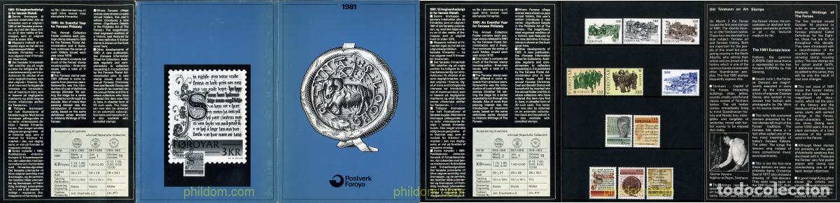 Sellos: 294326 MNH FEROE 1981 ESCRITOS HISTORICOS
