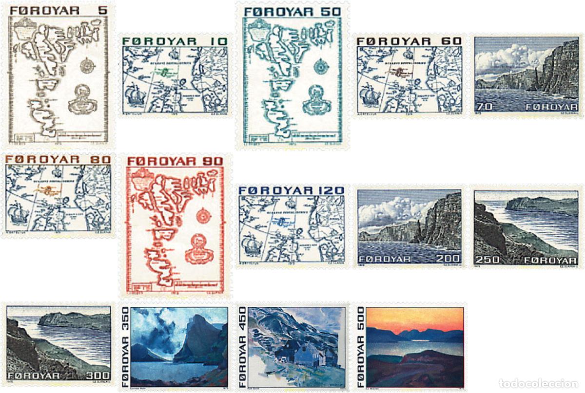 Timbres: 96625 MNH FEROE 1975 MAPAS ANTIGUOS Y PINTURAS