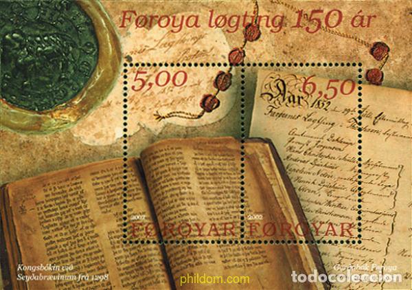 Sellos: 98446 MNH FEROE 2002 150 ANIVERSARIO DEL PARLAMENTO