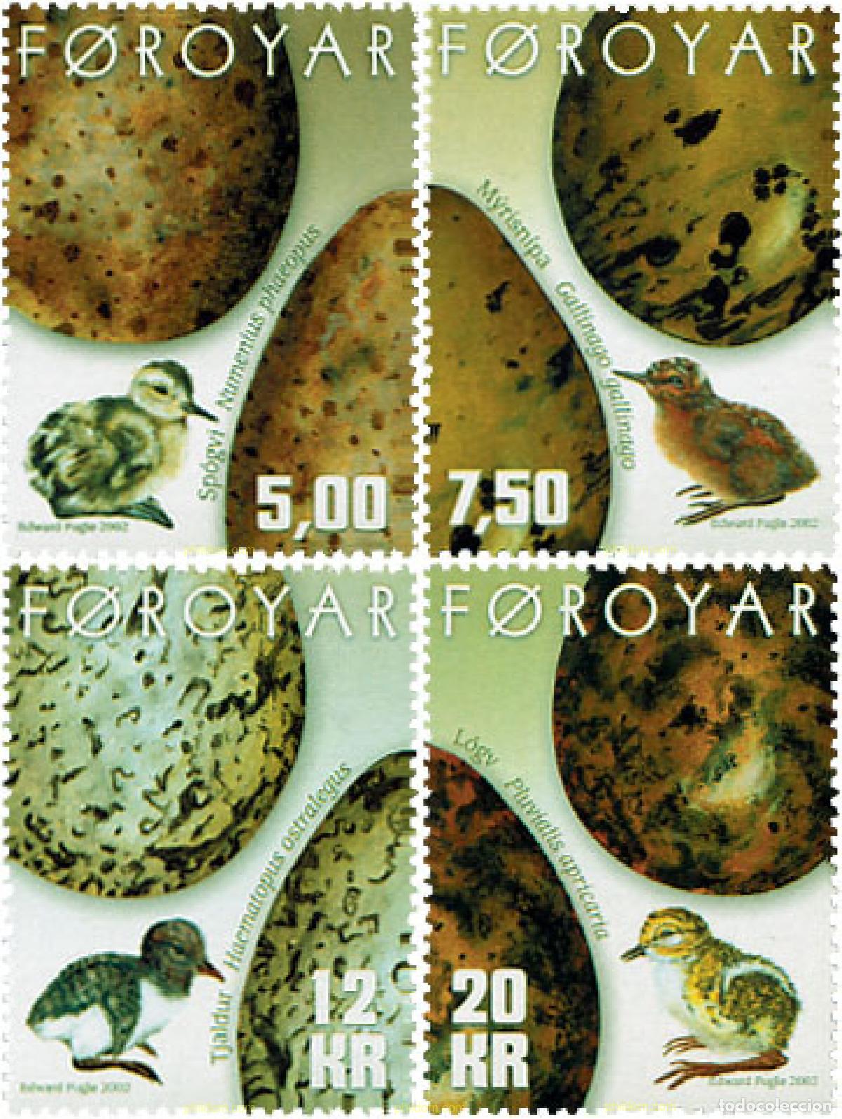 Timbres: 98447 MNH FEROE 2002 HUEVOS Y CRIAS DE AVES