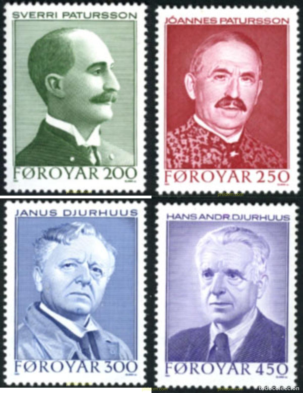 Sellos: 152149 MNH FEROE 1984 ESCRITORES DE FEROE