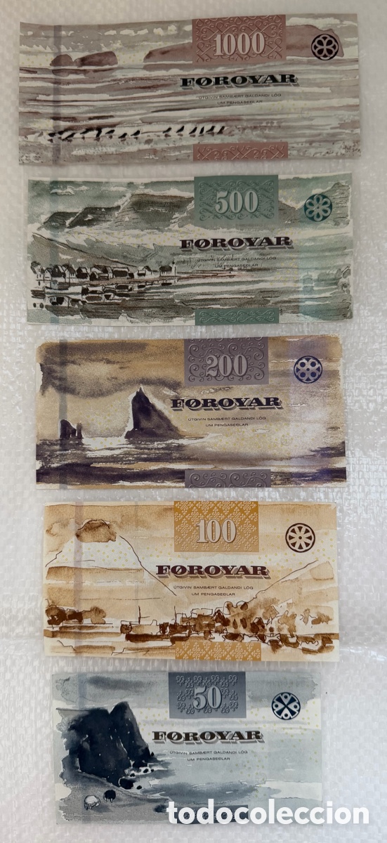 Sellos: Lote completo billetes islas Feroe (2011)