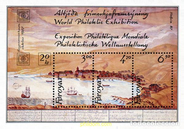 Sellos: 105897 MNH FEROE 1986 HAFNIA 87. EXPOSICION FILATELICA INTERNACIONAL