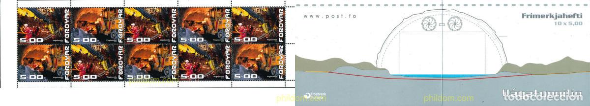 Sellos: 115975 MNH FEROE 2003 INAUGURACION DEL TUNEL SUBMARINO DE VAGATUNNILIN