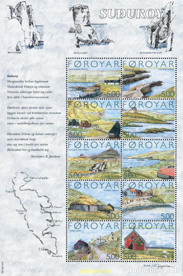 Sellos: 143150 MNH FEROE 2004 VISTAS DE LA ISLA SUDUROY