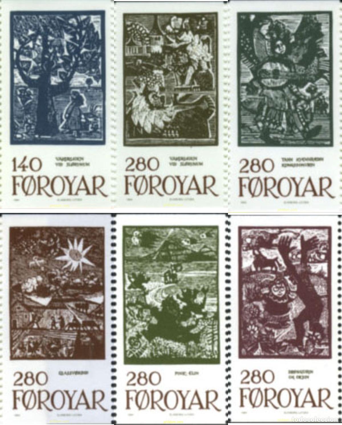 Stamps: 144581 MNH FEROE 1984 CUENTOS DE HADAS