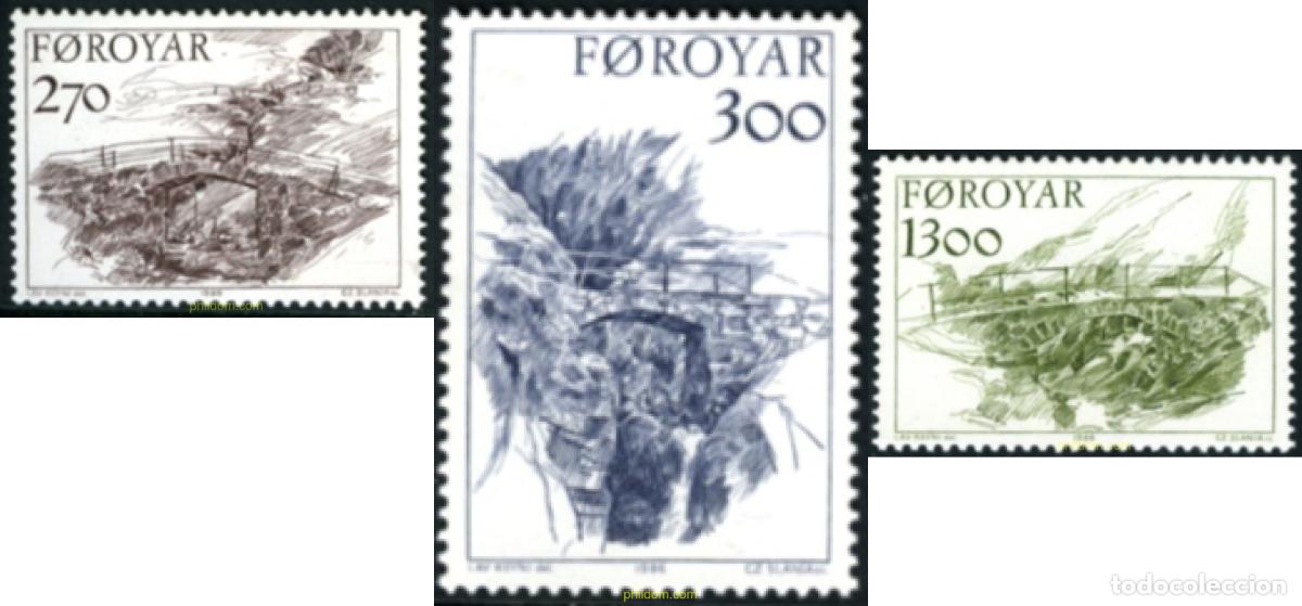 Selos: 144594 MNH FEROE 1986 PUENTES ANTIGUOS DE LAS FEROE