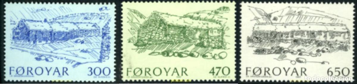 Stamps: 209970 MNH FEROE 1987 ARQUITECTURA TRADICIONAL