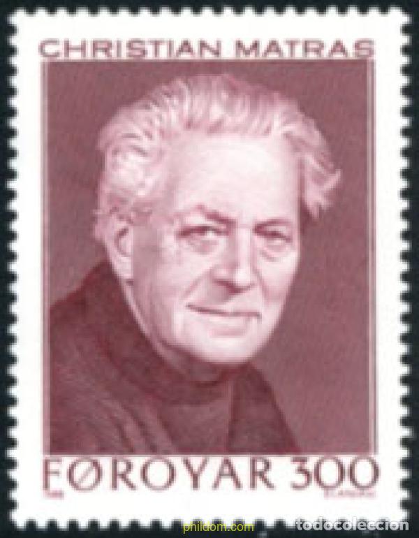 Stamps: 209966 MNH FEROE 1988 ESCRITORES FEROANOS
