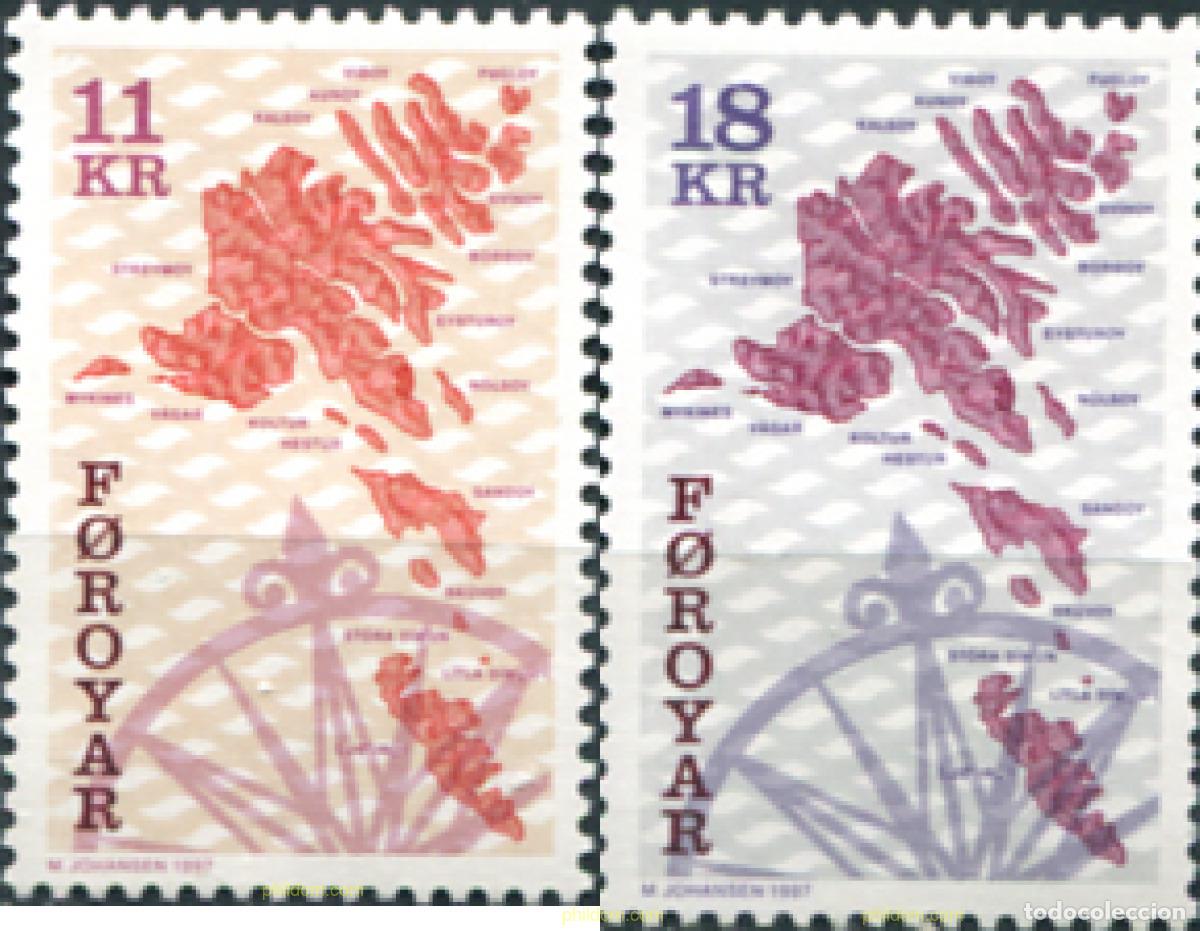 Stamps: 144637 MNH FEROE 1997 CARTA DE LAS ISLAS FEROE
