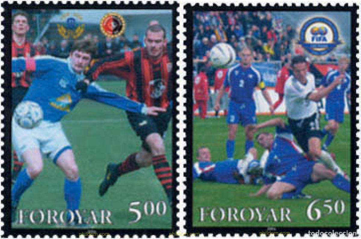Sellos: 145839 MNH FEROE 2004 CENTENARIO DE LA FIFA