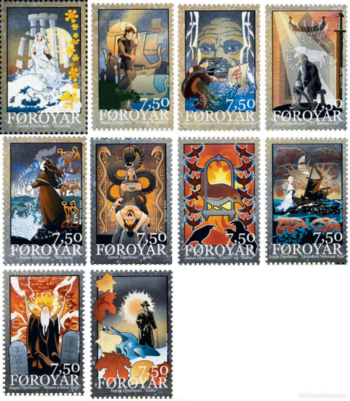 Sellos: 151719 MNH FEROE 2004 LITERATURA