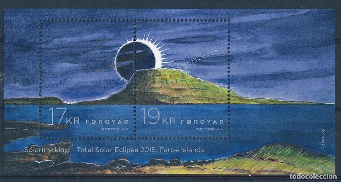 Sellos: Faroe 2015 - Solar eclipse mnh**