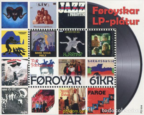 Sellos: 732285 MNH FEROE 2024 DISCOS DE VINILO