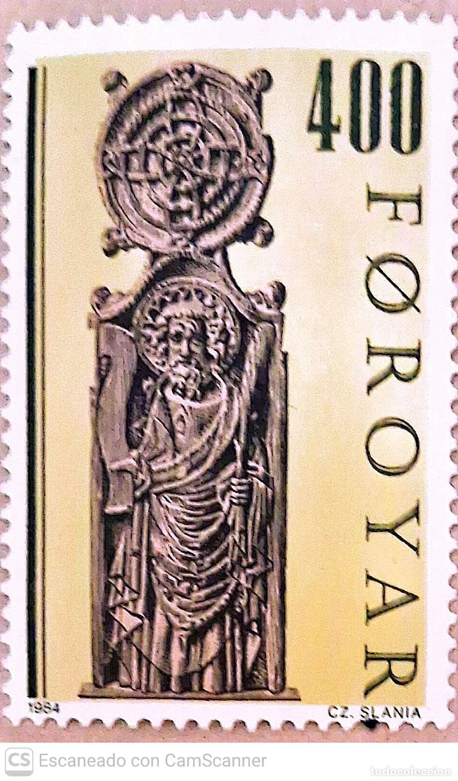 Sellos: feroe. 90 Bancos de la iglesia de Kirjubour. 1984. Sellos nuevos y numeraci&oacute;n Yvert