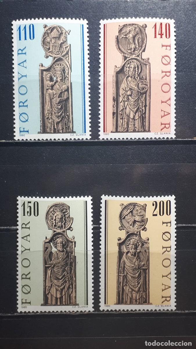 Sellos: ISLAS FEROE. A&Ntilde;O 1980. **. YVERT 49/52